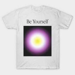 Be Yourself \\ Non-Binary Color Aura \\ Minimalist Enby Design T-Shirt